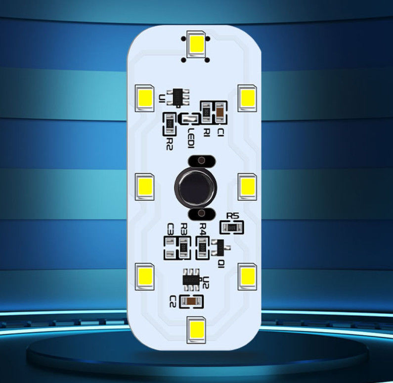 자동차 읽기용 12 개의 높은 빛 LED를 가진 딱딱한 다층 PCB 제조자 손촉 스위치 USB 충전